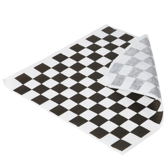12×12 Sandwich Wrap Black Check
