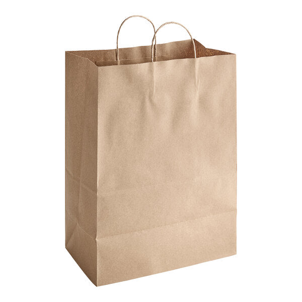 Brown Paper Bag With Handle 13X7X17