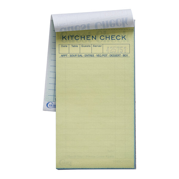 Guest Check 2 Part