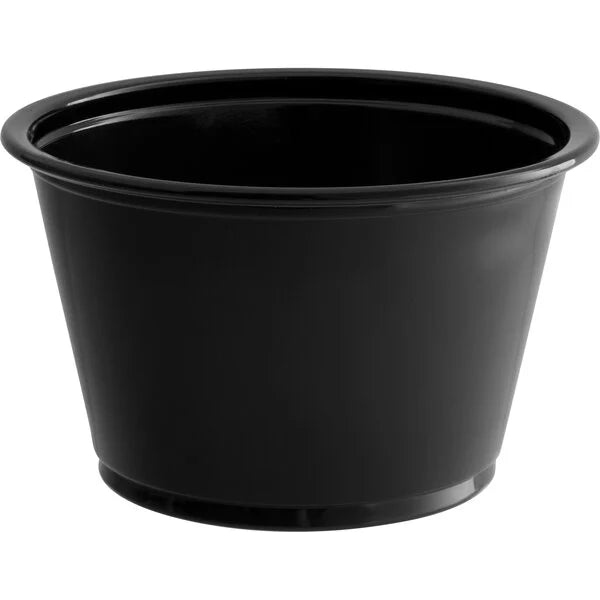 4 oz Portion Cup Black