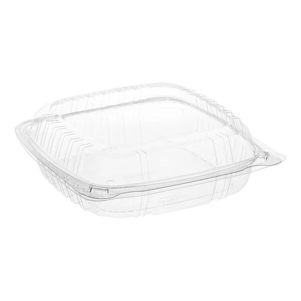 Clear Hinged Lid Container 9x9x3