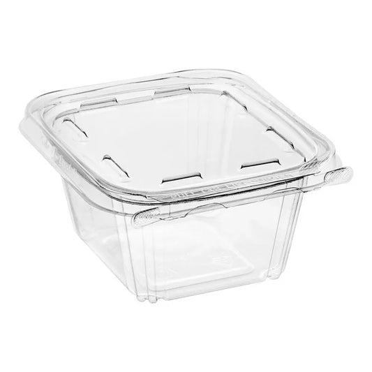 Clear 16 oz Tamper-Evident Hinged Container TEC-16