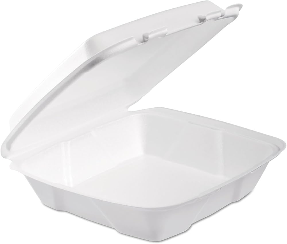 Foam Pak FP L9001 Large Hinged Lid 1 Comp