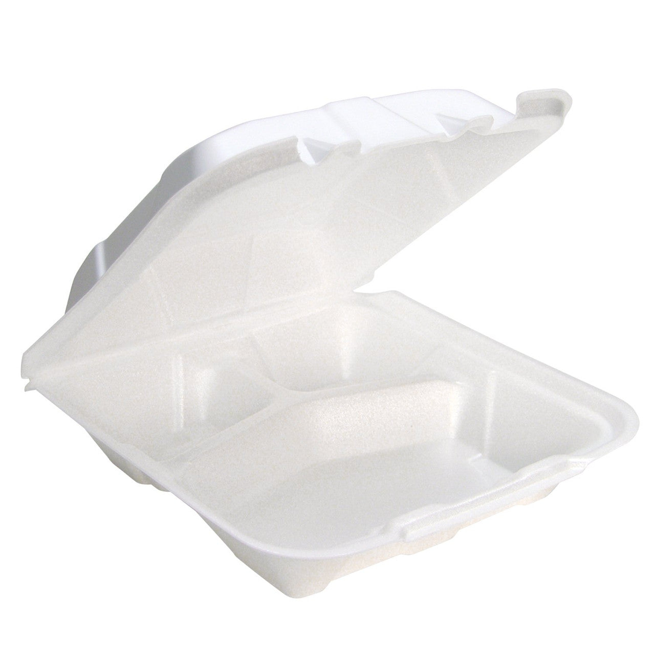 Foam Pak FP M8003 Medium Hinged Lid 3 Comp
