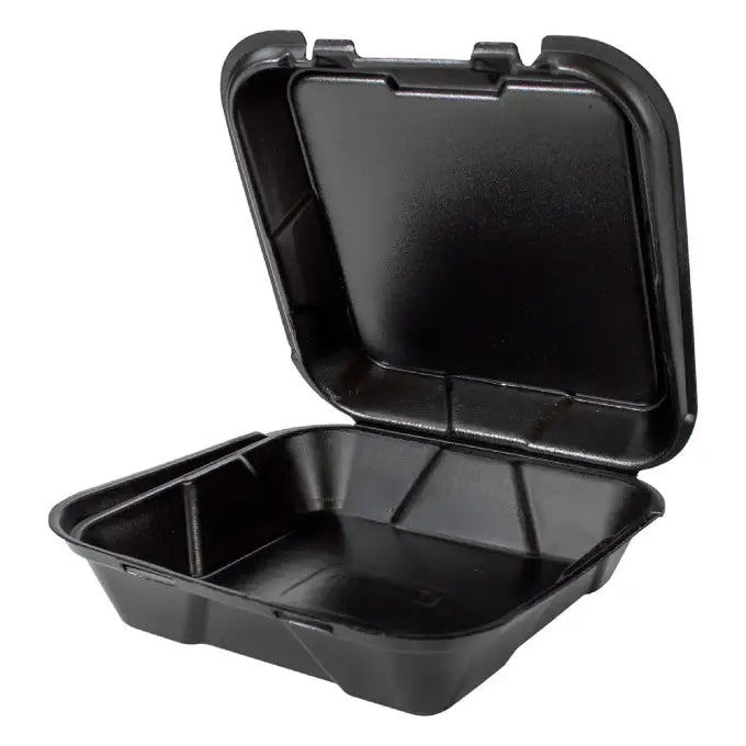 Genpak SN 200 3L Foam Hinged Lid Container 1 Compartment