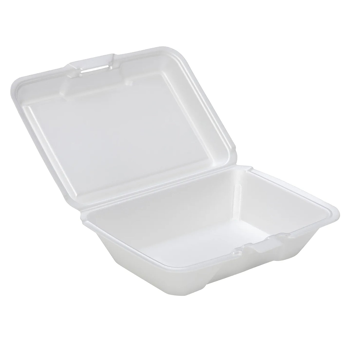 White Plastic Hinged Lid 1 Compartment CS 9001