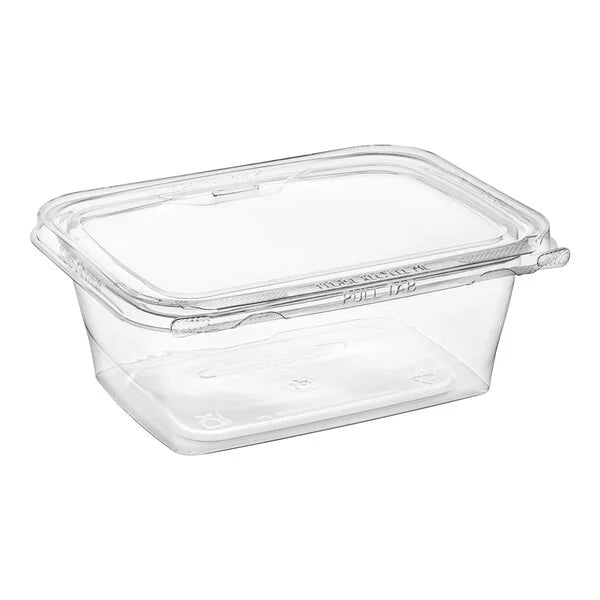 Clear 32 oz Tamper-Evident Hinged Container TEC-32