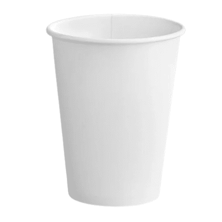 12 oz White Poly Paper Hot Cup