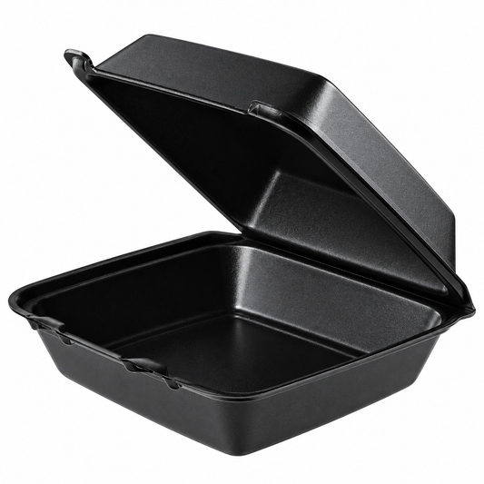 Dart 85HTB1R Foam Hinged Lid Container 1 compartment