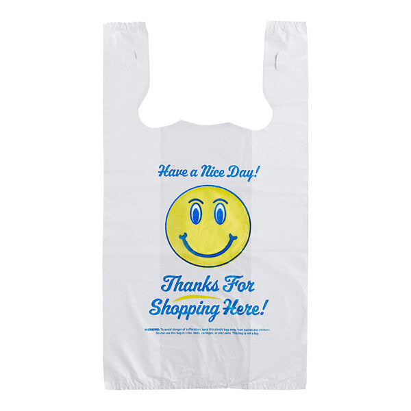 T Shirt Bag Happy Face Large