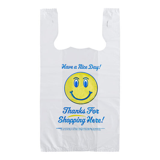 T Shirt Bag Happy Face Large