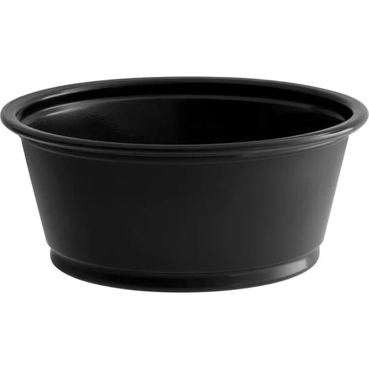 2 oz Portion Cup Black