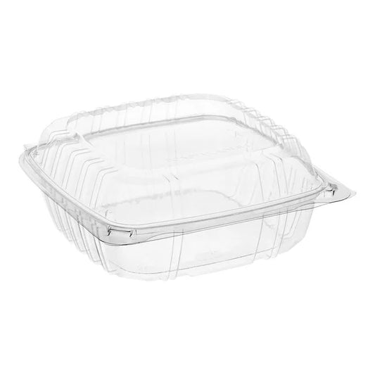 Clear Hinged Lid Container 8X8X3