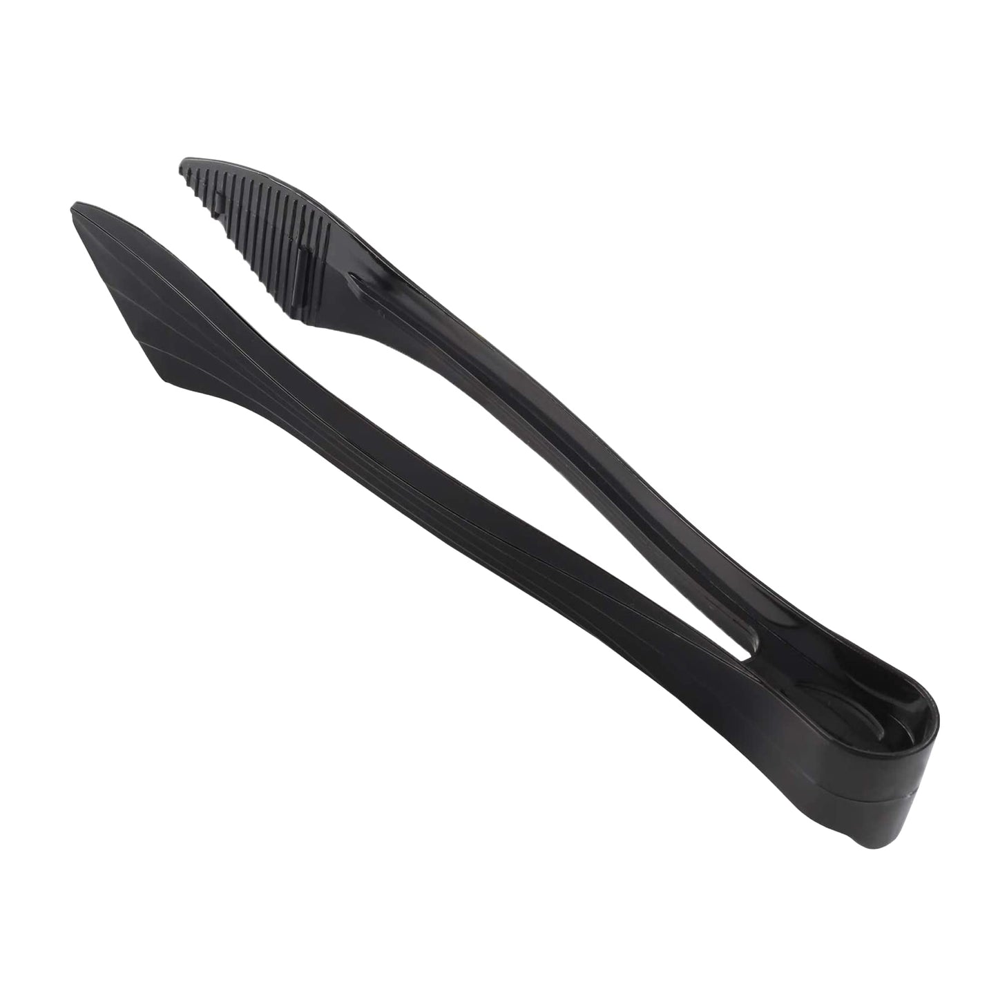 Black Disposable Plastic Service Tongs
