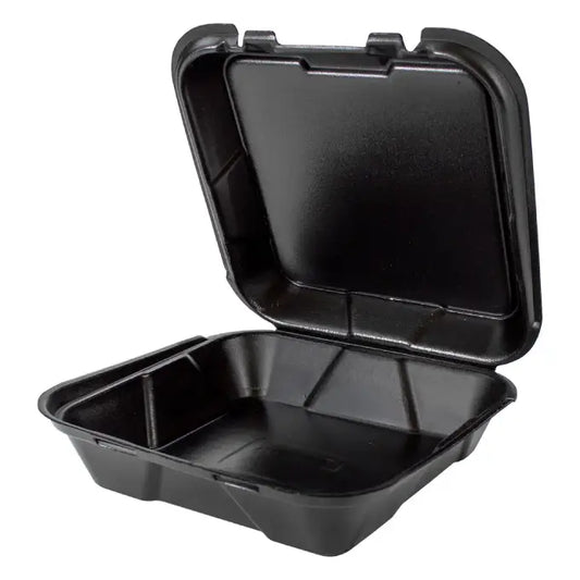 Genpak SN 200 3L Foam Hinged Lid Container 1 Compartment