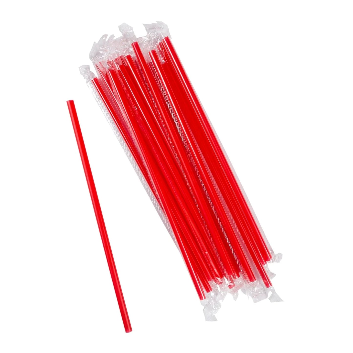 Giant Straw Poly Wrapped 10.25 - Individual