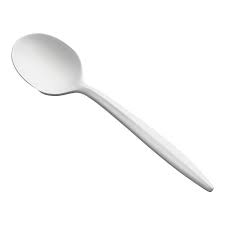 White Medium Soup Spoon