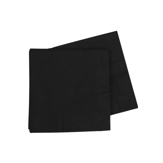 Black Beverage Napkin 2ply